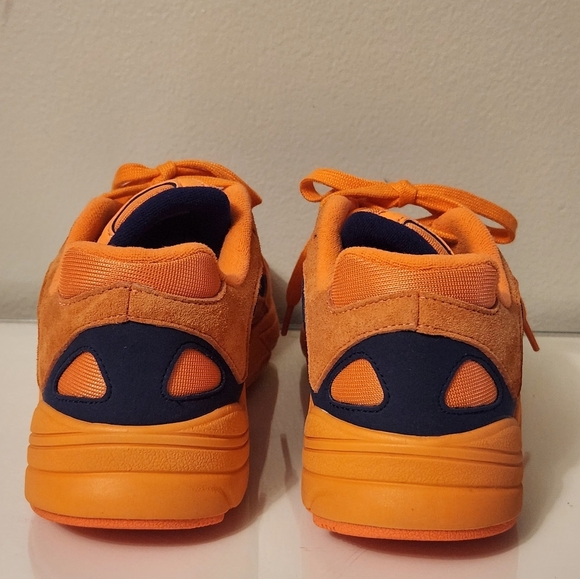 ADIDAS YOUNG 1. HI - RES ORANGE LOW TOP SHOES NAVY BLUE MEN'S SIZE 9 - Picture 3 of 9